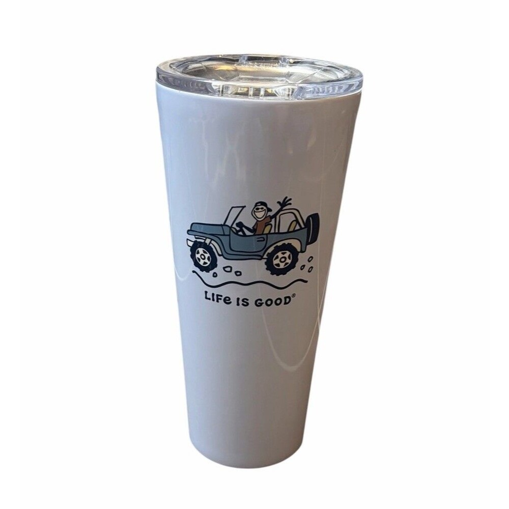 Corkcicle Life Is Good Jeep 24oz Tumbler With Lid Stainless Steel